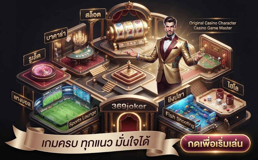 369joker เกมครบทุกแนว สล็อต บาคาร่า รูเล็ต แทงบอล ไฮโล ยิงปลา เกมครบ ทุกแนว มั่นใจได้